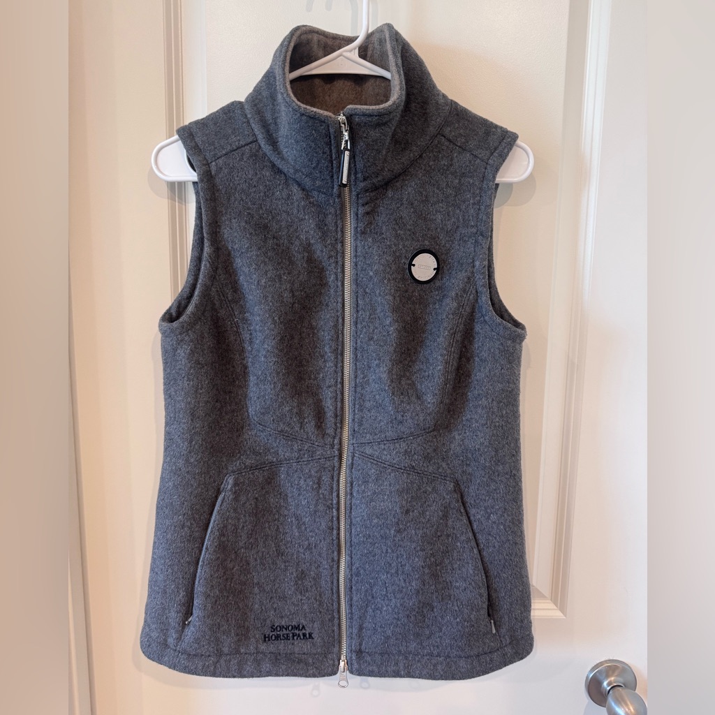 Noel Asmar Equestrian Gray WoolBlend Vest